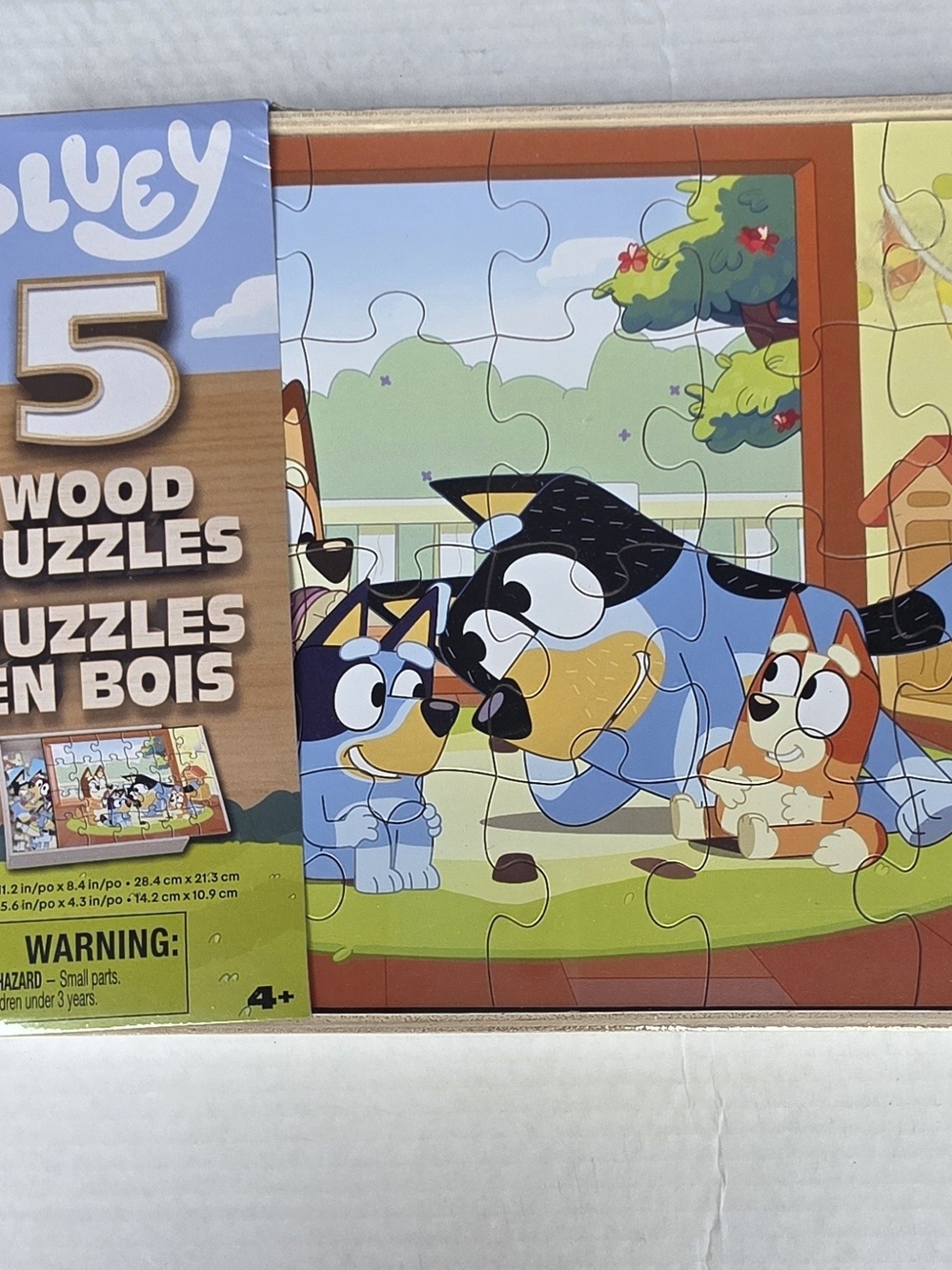 Bluey 5 Wood Puzzles Wood Puzzles Box Set